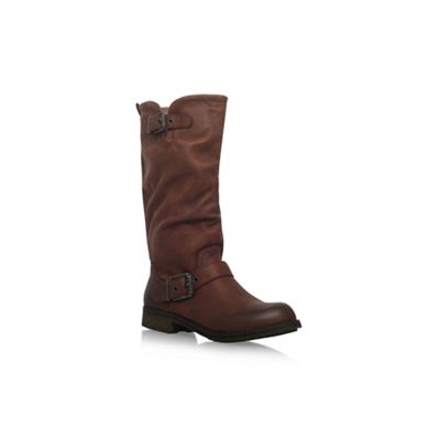 Brown 'Winter' flat knee high boots